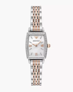 NUEVO RELOJ EMPORIO ARMANI AR11519 GIANNI T-BAR, DOS TONOS - NEXT DAY DEL CERTIFICADO DE AUTENTICIDAD - Imagen 1 de 7