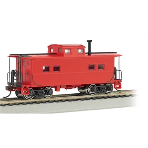 Bachmann HO NE Steel Caboose Unlttrd/red - Picture 1 of 1