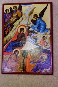 Legacy Icons Jesus Christ Saints Angel Baby Wooden Picture Religious Catholic - Picture 1 of 9