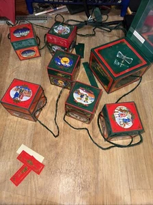 Vintage NOMA Nutcracker Music Box Collection 6 Musical Boxes Plays Original Box - Picture 1 of 18