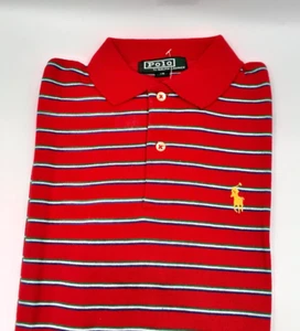 POLO RALPH LAUREN Vintage Cotton Placket Shirt Boys Multicolor Stripe Sz 18 NWT - Picture 1 of 9