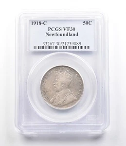 1918-C Newfoundland Commemorative Half Dollar VF30 PCGS *2636 - Picture 1 of 3