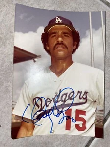 DAVEY LOPES Signed 3x5 Photo-LOS ANGELES DODGERS- - Picture 1 of 3