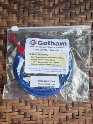 Lincoln GAC-1UltraPro Instrument Cable . Straight 06 FT. LAST OF NEW OLD STOCK ! - Image 1 of 2