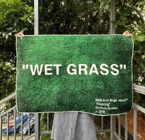 Wet Grass, Wet Grass Rug, Grass Rug, Wet Grass Patterned Rugs, Ikea Rug, Virgil - Picture 1 of 8