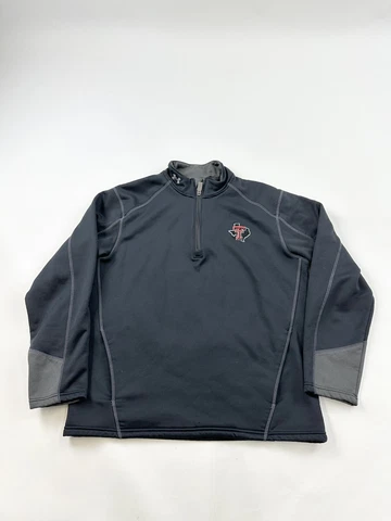 Texas Tech Red Raiders Sweatshirt Men's Medium Black Under Armour 1/4 Zip Cover