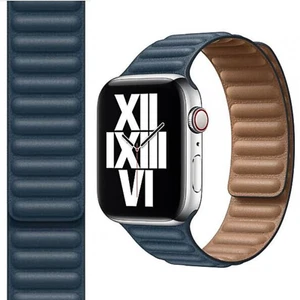 Oryginalny skórzany pasek Apple Watch bałtycki niebieski 40mm S/M - Zdjęcie 1 z 3