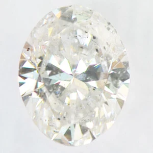 Oval Shaped Diamond 0.70 Carat D Color SI2 Natural Enhanced White IGI Certified - Picture 1 of 7