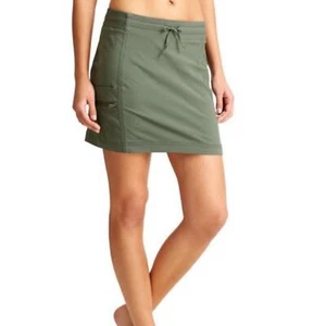 ATHLETA Trekkie Cargo Skort Skirt Pockets Olive Army Green Hike #537174 Size 2 - Picture 1 of 10