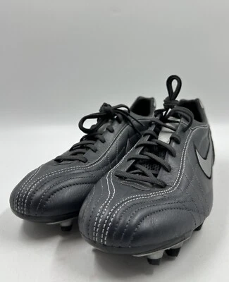 Nike Womens Grey Leather Mystic Tiempo FG Lace Up Low Top Soccer Cleats Size 13 - Image 1 of 4