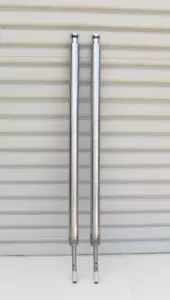PRO-ONE 41MM 14 OVER STOCK 38-1/4" HARD CHROME FORK TUBE ASSEMBLY HARLEY CHOPPER - Picture 1 of 3