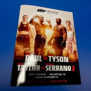 Mike Tyson vs Jake Paul-Official On Site Boxing/ Fight Program, Taylor/Serrano 2 - Picture 1 of 4
