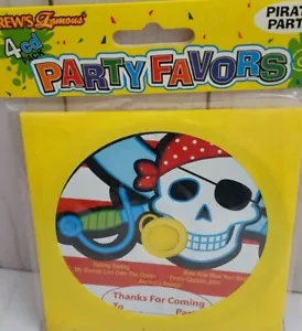 Drew's Famous Pirate party 4 cd favor packs Pirate theme birthday - Picture 1 of 4