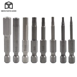 8 Pcs Metric mm Hex Head Allen Bit Set Quick Connect Shank Impact Driver Drill - Picture 1 of 20