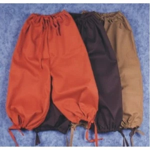 ADULT MALE COLONIAL RENAISSANCE PIRATE KNICKERS PANTS VICTORIAN COSTUME BREECHES - Picture 1 of 6