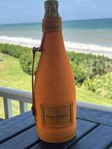 Veuve Clicquot Orange Champagne Bottle Holder Mesh Bag New - Picture 1 of 4