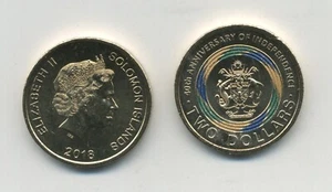 ÎLES SALOMON 2018 2 DOLLARS, 40e ANNIV DE L'INDÉPENDANCE UNC KM NEUF - Photo 1/3