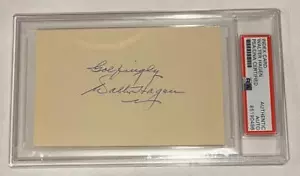 Walter Hagen - 11 Major Winner - Signed / Autographed 3x5 / Index Card - PSA/DNA - Picture 1 of 1