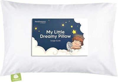 Almohada de algodón orgánico para niños pequeños con funda de almohada para niños que duermen y viajan Foto 1 de 2