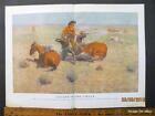 A 1902 FIGHTING INDIANS XL PRINT FREDERIC REMINGTON WESTERN CAVARY HISTORY