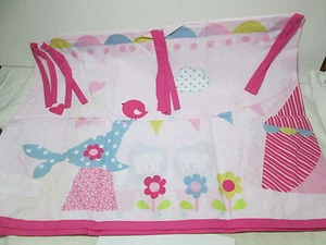 NUEVA cenefa para ventana Sumersault CIRCUS CIRCUS 17""x44"" con corbatas ~ rosa nuevo en paquete - Imagen 1 de 10