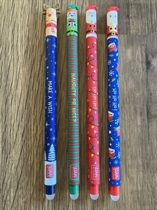 Legami LIMITED EDITION XMAS 2024 ASST 0.7mm Erasable Gel Pens (PKT 4 PENS ASST) - Picture 1 of 19