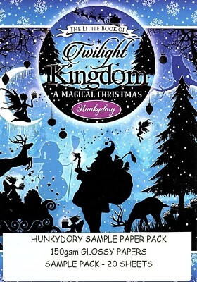 TWILIGHT KINGDOM CHRISTMAS Hunkydory Little Book SAMPLE Pack 20 sheets