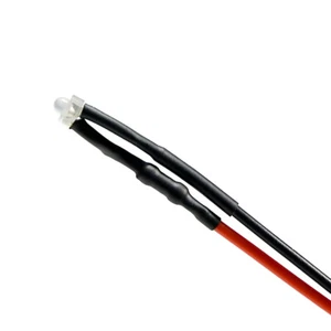 20 Stück Verkabelte Dioden LED pre Wired Warm Weiß Diffus Gefärbt 12V 1.8mm - Bild 1 von 4