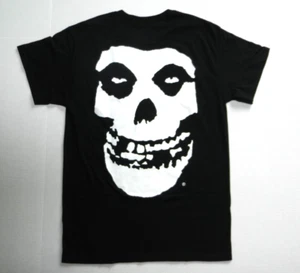Punk Rock Band Misfits Classic Skull With Logo Tee Shirt New - Picture 1 of 2