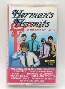 VTG 1988 Herman's Hermits Greatest Hits Cassette, Hollywood Music  - Picture 1 of 6