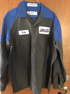 Red Kap large Long Sleeve“Ford” Shirt Grey & Royal blue Style SY14FD3 - Picture 1 of 7