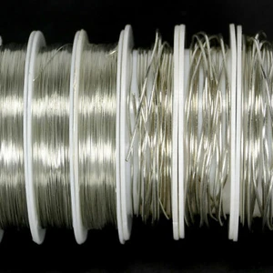 (1,00€/m) Modellierdraht aus Kupfer in silber 1 mm - 2,5m - 1 Rolle BACATUS - Bild 1 von 2