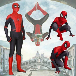 Kids Adults Spider-Man Far From Home Spiderman Zentai Cosplay Costume Suit Gifts - Picture 1 of 24