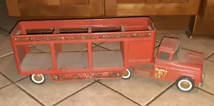 BUDDY L WILD ANIMAL CIRCUS Wheels Pressed Steel Toy Truck Original 1960's - Picture 1 of 12