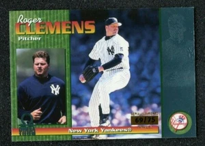 RARE 1999 ROGER CLEMENS YANKEES PACIFIC OMEGA PLATINUM BLUE CARD # 69 / 75 !! - Picture 1 of 2