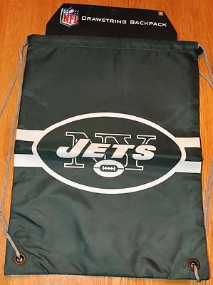 New York NY JETS Drawstring Back Pack Back Sack BackPack NEW Free Shipping - Image 1 of 3