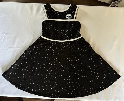 Vestido negro Star Wars Girl 16 XL con estrellas y Stormtrooper!  Línea A / Imperio Foto 1 de 4