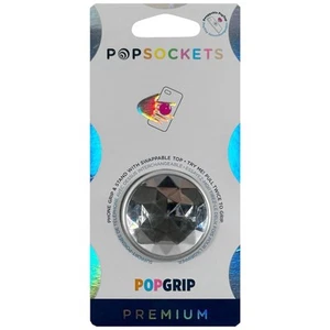 PopSockets PopGrip Phone Grip Stand Swappable Disco Crystal Premium Silver -READ - Photo 1 sur 6