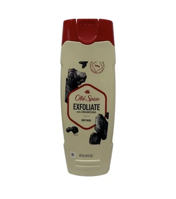 Old Spice Exfoliate with Charcoal Body Wash 16 oz Citrus Amber RARE - Image 1 of 4