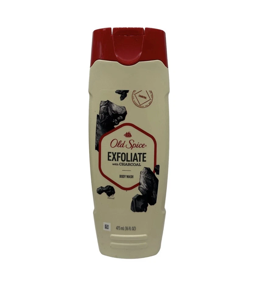 Old Spice Mens Body Wash Exfoliate With Charcoal 16oz