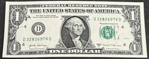 2017 A Uncirc. Cleveland $1 Bill Mis-stamped 8 Green Ink Error Gas Pump Error - Picture 1 of 2