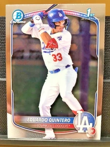 Tarjeta Bowman 1st 2025 #BCP-115 Eduardo Quintero/Chrome Prospects/Dodgers/Como nueva - Imagen 1 de 14