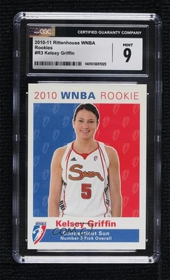 2010 Rittenhouse WNBA Rookies /250 Kelsey Griffin #R3 CGC 9 Mint RC - Image 1 of 2