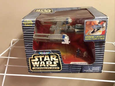 FLOTA DE ACCIÓN STAR WARS LÍDER AZUL ESCUADRÓN DE COMBATE ALA Y COLORES VARIANTE Foto 1 de 4