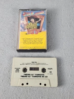 Кассетная лента WEIRD AL YANKOVIC IN 3D 1984 80-е рок-поп EAT IT BUY ME A CONDO - Изображение 1 из 4