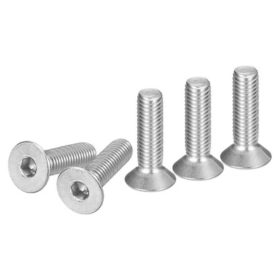 M8-1.25 x 30mm Flat Head Socket Cap Screws, 15 Pack 304 Stainless Steel Hex S... - Image 1 of 4