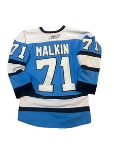 Evgini Malkin Pittsburgh Penguins 08 WINTER CLASSIC 48 Large XL Powder Blue 71 - Picture 1 of 9