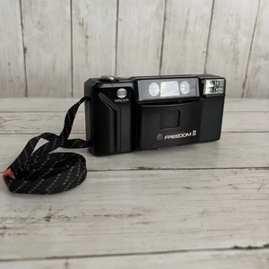 Vintage Minolta AutoFocus Freedom II Point & Shoot 35mm Film Camera Untested - Picture 1 of 17