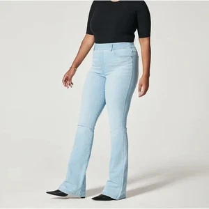 Jeans svasati Spanx blu lavaggio chiaro taglia large - Foto 1 di 8