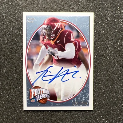 2008 Upper Deck XAVIER ADIBI #200 Rookie Heroes AUTO /350 - VIRGINIA TECH - Image 1 of 4